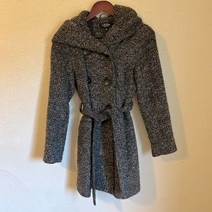 Brown hooded jacket